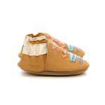 Robeez chaussons seek advent semelle crepe camel clair