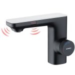 Robinet automatique infrarouge mitigeur lavabo à double induction noir - lonheo Robinet automatique infrarouge mitigeur lavabo à double induction noir - lonheo