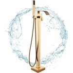 Robinet de baignoire cascade or suguword - mitigeur baignoire sall de bain ilot avec douchette Robinet de baignoire cascade or suguword - mitigeur baignoire sall de bain ilot avec douchette