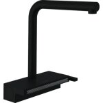 Robinet de cuisine avec douchette hansgrohe aquno select m81 250 2 jets noir mat