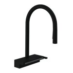 Robinet de cuisine avec douchette hansgrohe aquno select m81 170 sbox 3 jets noir mat