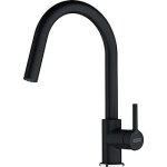 Robinet de cuisine franke lina avec bec extractible en c�ramique couleur onyx
