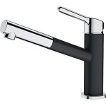 Robinet de cuisine - franke - orbit - bec extractible - t�te en c�ramique - couleur onyx
