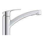 Robinet de cuisine - grohe - eurosmart - bec bas - douchette extractible - chrom�
