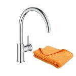 Robinet de cuisine grohe start classic quickfix chrom� + microfibre