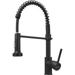 Robinet de cuisine noir - Évier de cuisine - rotation à 360° - pulvérisateur extractible à 2 modes - ... Robinet de cuisine noir - Évier de cuisine - rotation à 360° - pulvérisateur extractible à 2 modes - ...