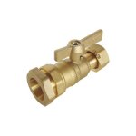 Robinet droit pour compteur deau crou pe d 25mm f 3 / 4 - somatherm - 69 - 25 - 20