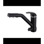 Robinet mitigeur 3 voies noir monaco