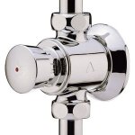 Robinet mural - presto - p50 - bouton poussoir - alimentation par le bas - laiton chrom