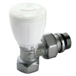 Robinet de radiateur �querre � visser - f 1 / 2 - s�rie fer r421 tg - giacomini