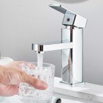Robinet salle bain vasque - mitigeur de lavabo cascade - robinet mitigeur lavabo - robinet salle bain ...