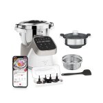 Robot cuiseur moulinex companion pro avec cuiseur vapeur yy5286fg 1550 w argent