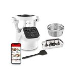 Robot cuiseur multifonctions moulinex companion xl hf80db10 1550 w blanc