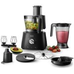 Robot de cuisine multifonction - philips - hr7776 / 90 - srie 7000 - 1300w - 12 vitesses - noir