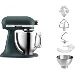 Robot ptissier - kitchenaid - 5ksm185psepp - capacit 48l - 300w - vert sapin