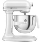 Robot ptissier kitchenaid heavy duty  bol relevable 66l blanc - 11 vitesses - coupure anti - surchauffe ...