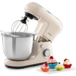 Robot p�tissier - klarstein - 1300 w - bol 5 l - 6 vitesses - robot multifonction - cr�me