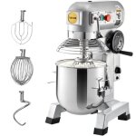 Robot p�tissier multifonction - vevor - robot de cuisine acier inoxydable 16 l 500 w 475 x 376 x 685 ...
