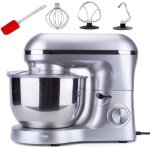 Robot patissier viper - gris acier - multifonction - 1500w - bol 5. 5l