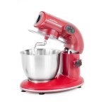 Kitchen cook robot ptrin ak80 red v2 - 1000w - bol inox 5l pour 2kg max - 4 vitesses - kit ptisserie ...