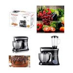 Robot petrin multifonctions bol inox + blender 6. 5l 1300w slecteur 6 vitesses tmoin led noire