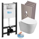 Swiss aqua technologies - pack bti - support roca active + wc suspendu infinitio sans bride + plaque ...
