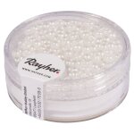 Rocailles cires 26mm bote 7g blanc