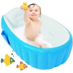 Rock baignoire gonflable antidrapante et pliable pour bb de 0  3 ans bleu