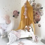 Rock ciel de lit enfant baldaquin rideaux de lit tente de jeu intrieur dcoration chambre princesse ...