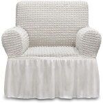 Rock housse de canap� 1 places(80 - 120cm) - super stretch - blanc