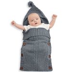 Rock nid dange - couvertures demmaillotage - convient pour 0 - 6 mois - gris fonc�