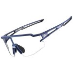Rockbros lunette de soleil sport lunette soleil photochromique protection uv400 vlo vtt cyclisme blue ...