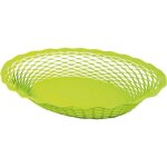 Roger orfevre - corbeille pain vintage ovale 25x18 cm vert anis Roger orfevre - corbeille pain vintage ovale 25x18 cm vert anis