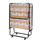 Le roi du matelas - lit pliant - 120x190 cm - cadre en mtal - lattes bois multiplis - hauteur 51 cm ...