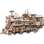 Rokr maquette bois d�coupe au laser 3d puzzle locomotive en bois mod�le dartisanat avec m�canique gear ...