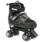 Roller quad enfant kedia - noir - roues rapides - taille m