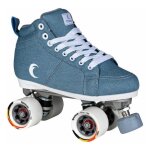 Roller quad vintage - chaya - denim - taille 36 - blanc - mixte