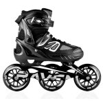Roller en ligne raven advance  grandes roues - noir - pointure ajustable - abec7