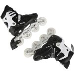 Roller en ligne r�glable du 35 au 38 - pour gar�on et fille - avec 2 led roues - couleur noir