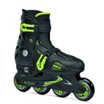 Roller en ligne - roces - orlando 3 - noir / lime - enfant - mixte