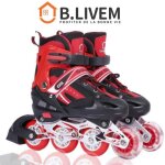 Rollers en ligne - b. livem - rglable - taille s - bleu - mixte