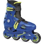 Rollers enfant roces orlando 3 - roller - mixte - bleu / lime - 6 ans et plus