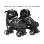 Rollers in line r�glables noir - s 27 - 31 - roues en pvc flash - quiienclee - fasike
