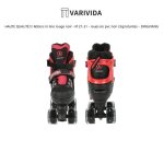 Rollers in line r�glables rouge noir - m 27 - 31 - roues en pvc non clignotantes - dingxiang