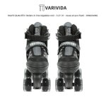 Rollers in line r�glables varivida - noir - s 27 - 31 - roues en pvc flash