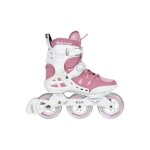 Rollers powerslide phuzion argon rose - blanc - femme / adulte - roller