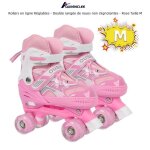 Rollers en ligne r�glables - quiienclee - rose - enfant - mixte - glisse urbaine
