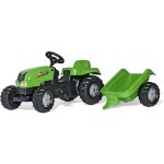 Rolly toys - 012190 - tracteur  pdales rolly kid john deere avec remorque
