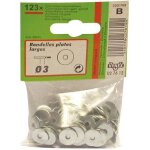 Rondelle plate large - acier zingué - d: 3 mm Rondelle plate large - acier zingué - d: 3 mm
