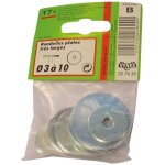Rondelle - plate large - acier zingu� - d: 6 - 8 - 10 mm